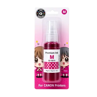 Blister sellado con botella de tinta magenta de 70 ml compatible con impresoras Canon serie G