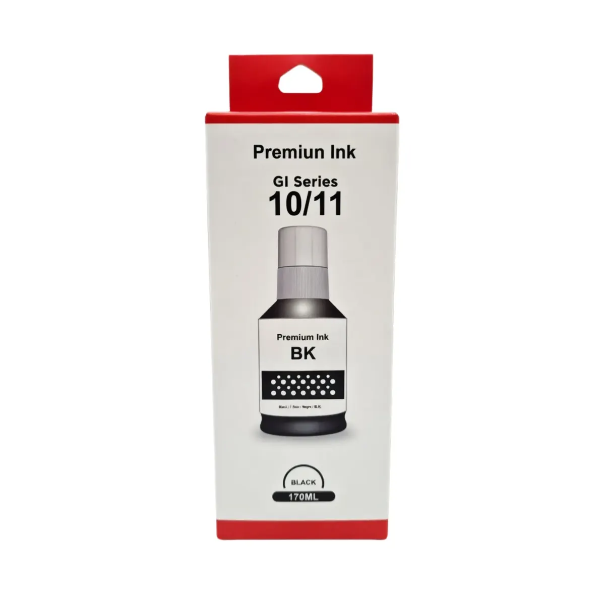 Tinta premium compatible Canon GI-10GI-11 negro botella 135 ml