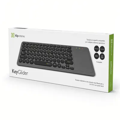 Caja del teclado inalámbrico Klip Xtreme KeyGlider KCK-550S, vista lateral